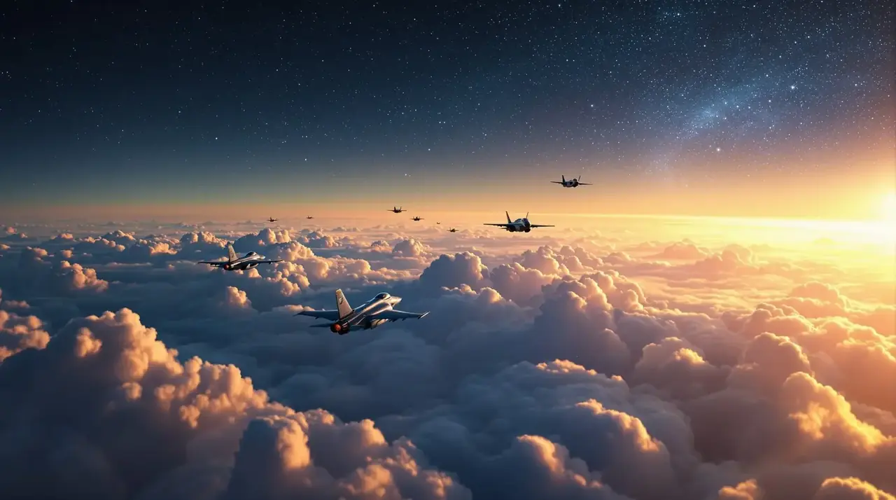航空主题横幅
